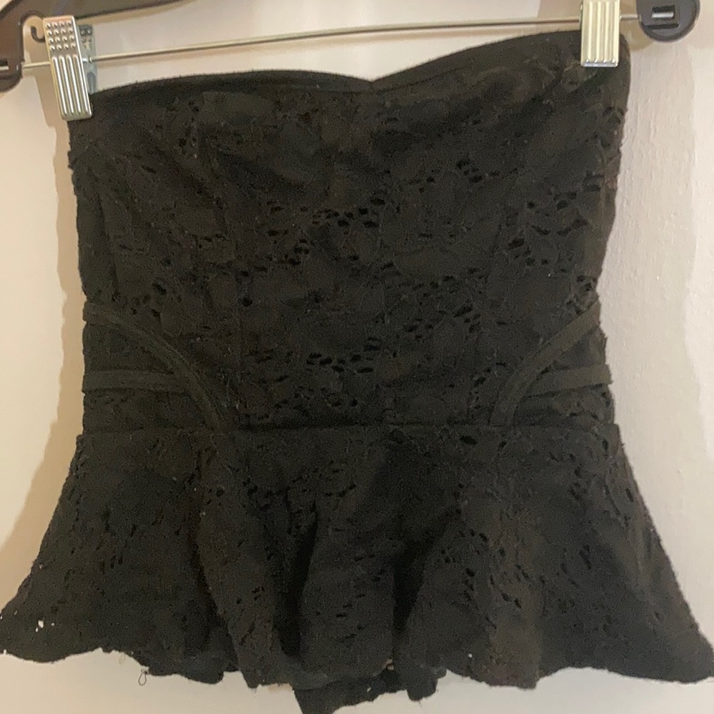 Short peplum top size small